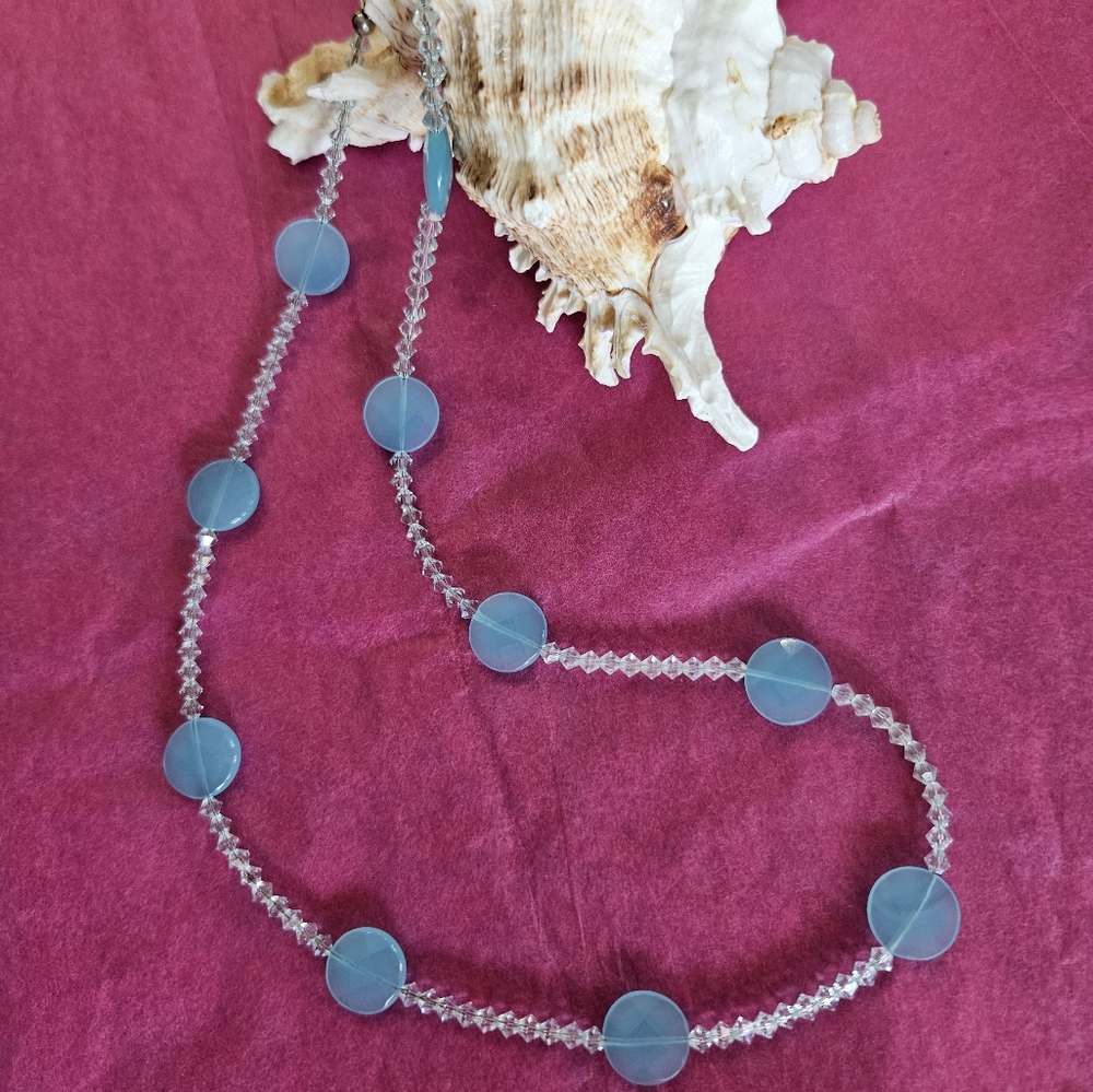 💥Chalcedony Necklace -  Handcrafted